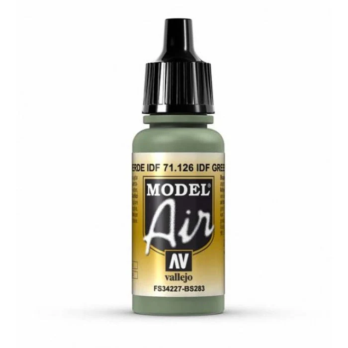 Vallejo 71126 Model Air IDF Green 17 ml Acrylic Airbrush Paint - Image 2