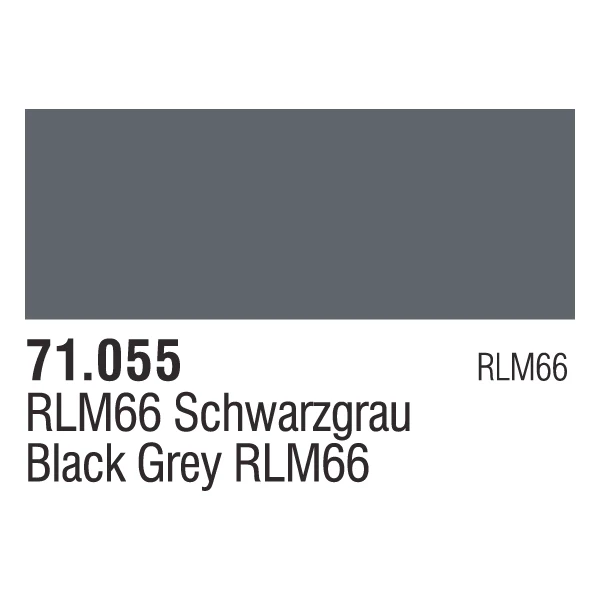Vallejo 71055 Model Air 55 17ml Black Grey Paint - Image 2