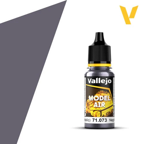 Vallejo 71073 Model Air 73 17ml Black Metallic Paint