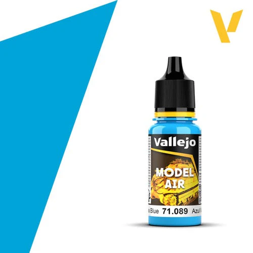 Vallejo 71089 Model Air 89 17ml Light Sea Blue Paint