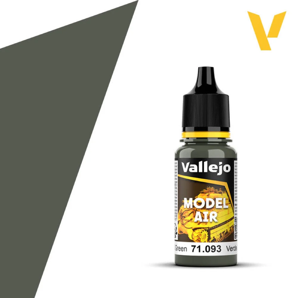 Vallejo 71093 Model Air 93 17ml NATO Green Paint