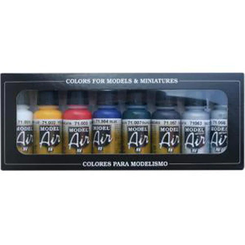 Vallejo 71174 Model Air Basics Colors 8 Color Set