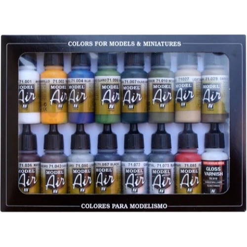 Vallejo 71192 Model Air Building Set 16 Color Set - Image 3