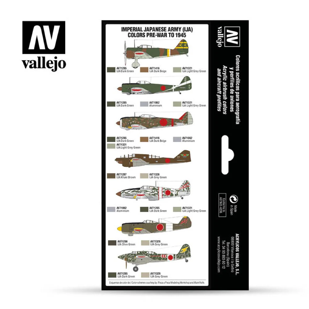 Vallejo 71152 Model Air Imperial Japanese Army 8 Color Set - Image 2