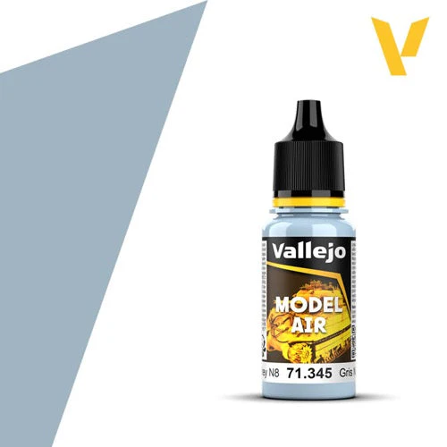 Vallejo 71345 Model Air Russian AF Grey N.8 Acrylic Paint 17ml