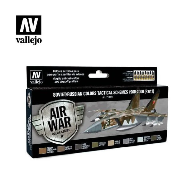 Vallejo 71609 Model Air Soviet/Russian Tactical Schemes 1960-2000 Part 1 Acrylic Paint Set