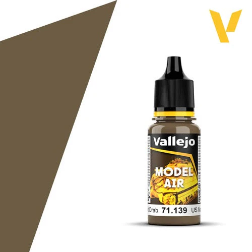 Vallejo 71139 Model Air US Field Drab 17ml