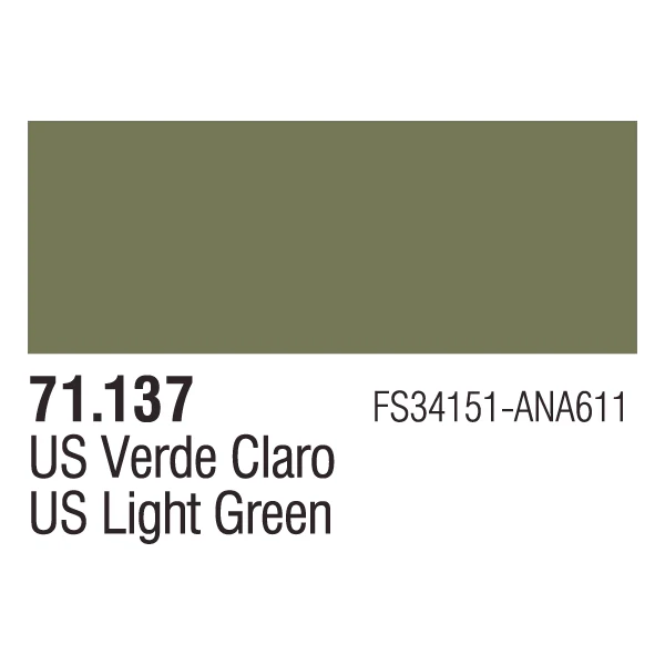 Vallejo 71137 Model Air US Light Green 17ml - Image 2