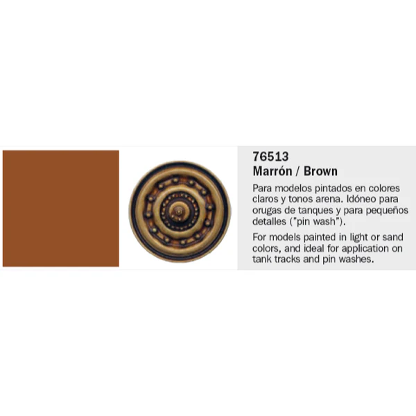 Vallejo 76513 Model Wash 513 Brown 35ml - Image 2