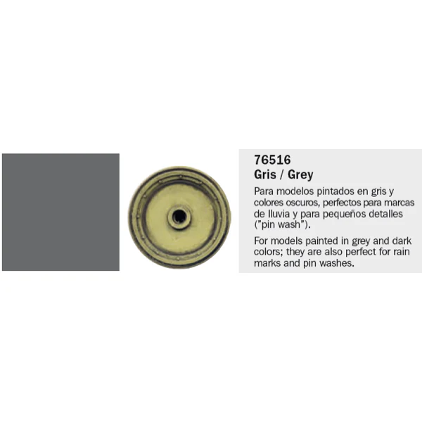 Vallejo 76516 Model Wash 516 Grey 35ml - Image 2