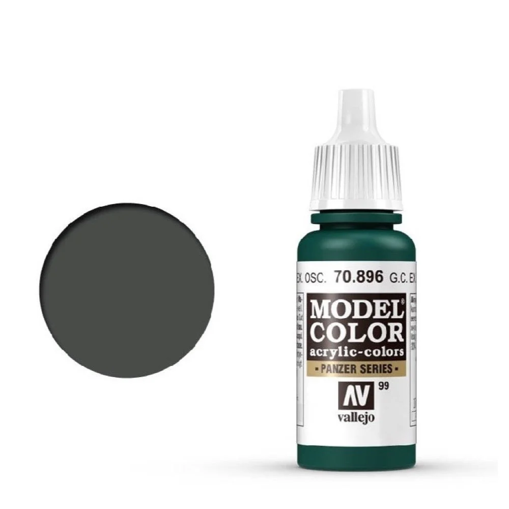 Vallejo 70896 Model Color Camoufalged Extra Dark Green 17ml Paint 102