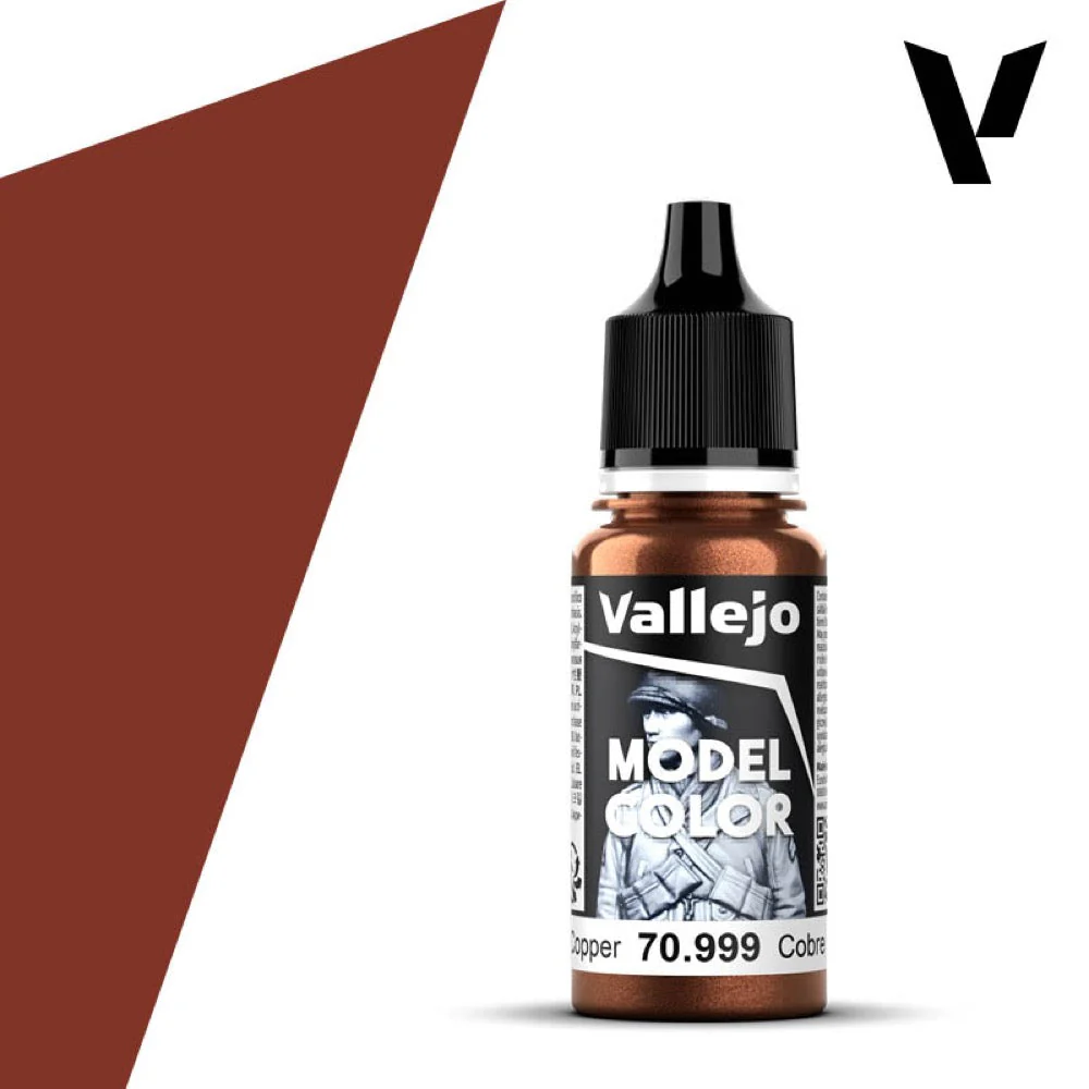 Vallejo 70999 Model Color Copper 17ml Paint 203