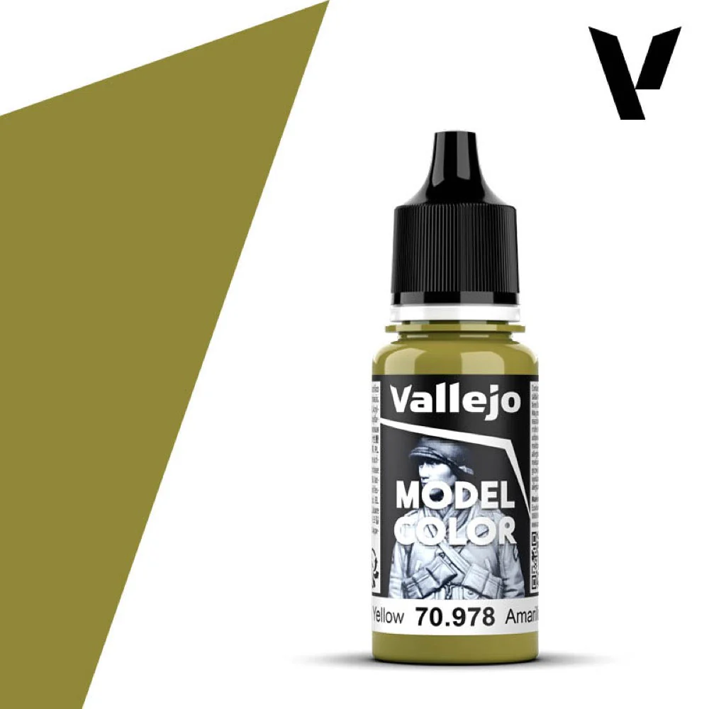 Vallejo 70978 Model Color Dark Yellow 17ml Paint 120