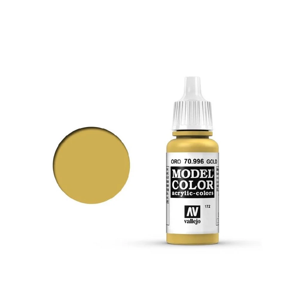 Vallejo 70996 Model Color Gold 17ml Paint 199