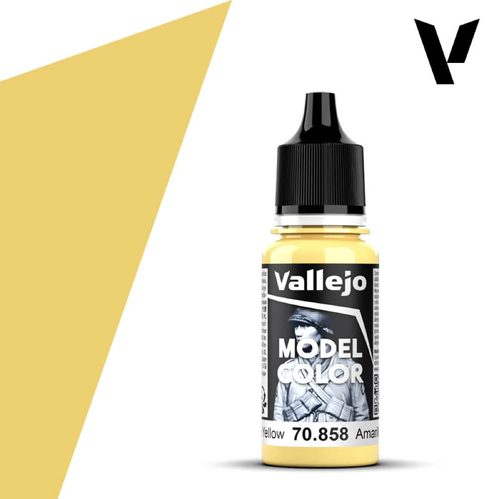 Vallejo 70858 Model Color Ice Yellow 17ml Paint 023