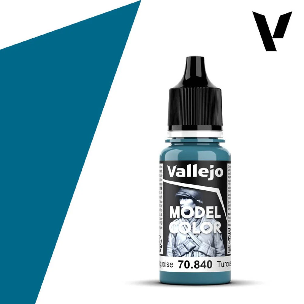 Vallejo 70840 Model Color Light Turquoise 17ml Paint 070