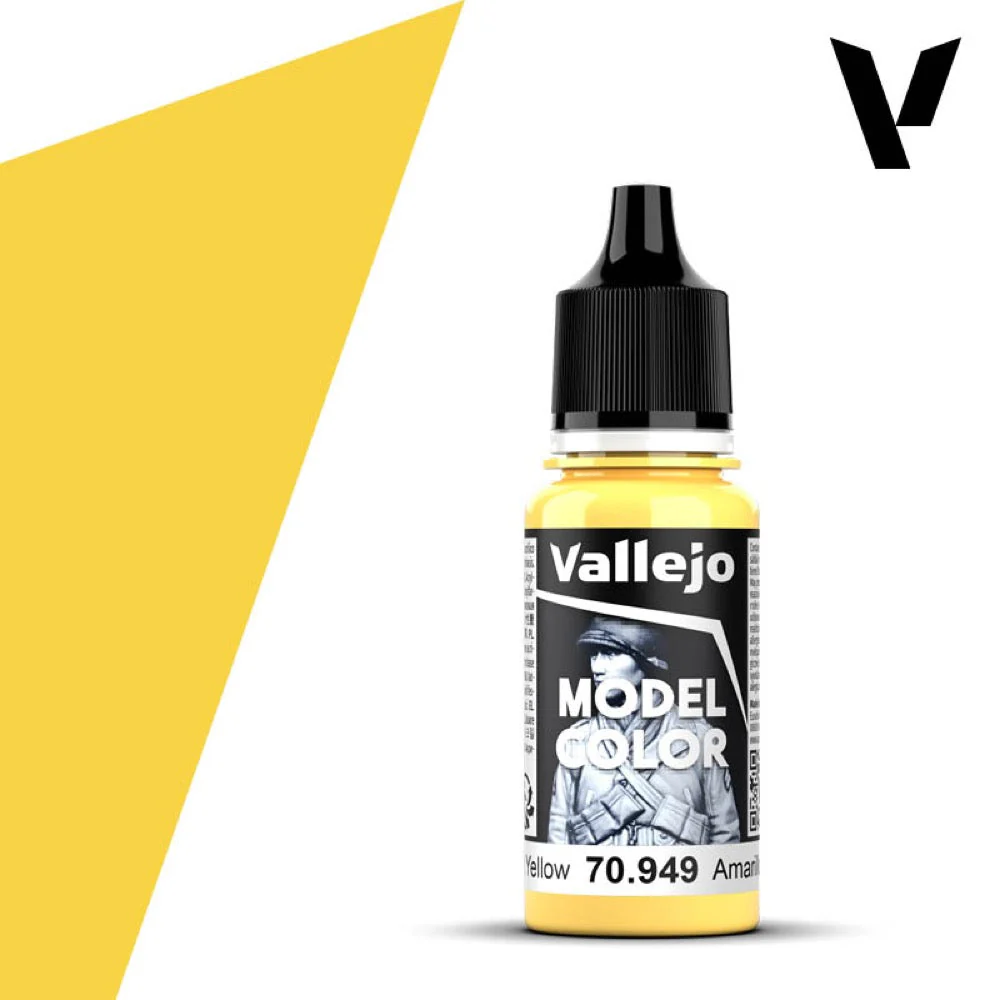 Vallejo 70949 Model Color Light Yellow 17ml Paint 024