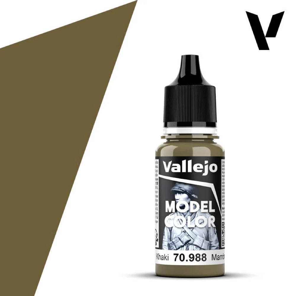 Vallejo 70988 Model Color Marron Kaki 17ml Paint 114