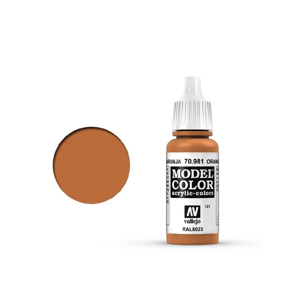 Vallejo 70981 Model Color Orange Brown 17ml Paint 160