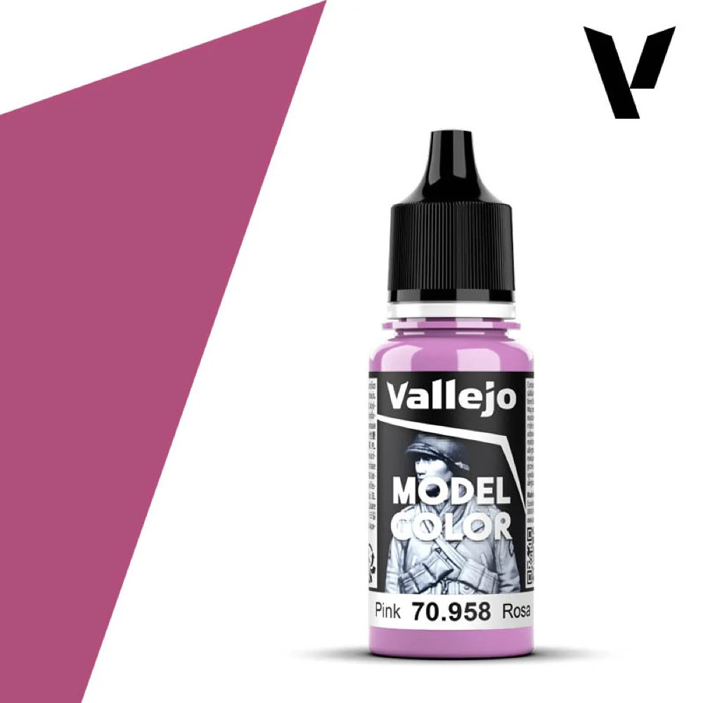 Vallejo 70958 Model Color Pink 17ml Paint 043