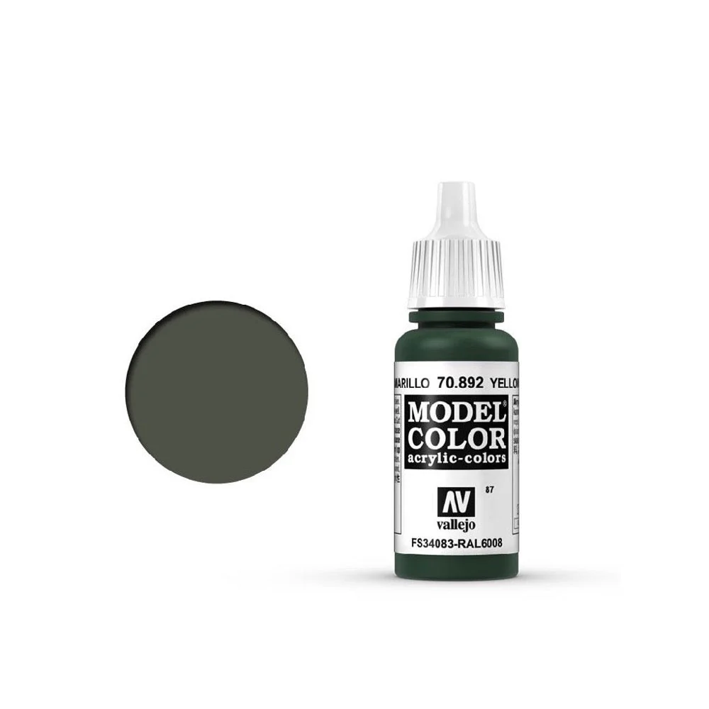Vallejo 70892 Model Color Yellow Olive 17ml Paint 101
