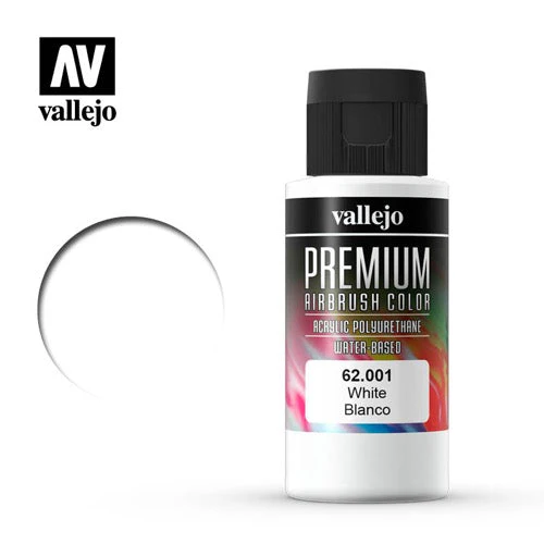 Vallejo 62001 Premium Color 60ml 001 White