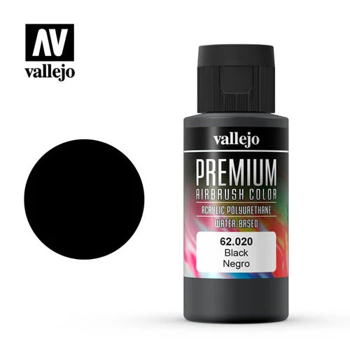 Vallejo 62020 Premium Color 60ml 020 Black