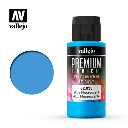 Vallejo 62038 Premium Color 60ml 038 Blue Fluro