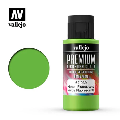 Vallejo 62039 Premium Color 60ml 039 Green Fluro