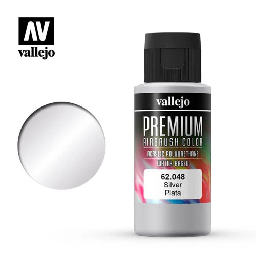 Vallejo 62048 Premium Color 60ml 048 Silver