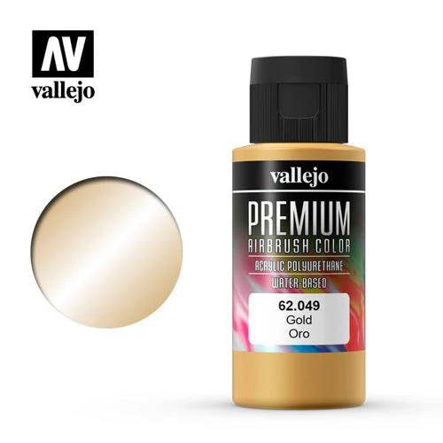 Vallejo 62049 Premium Color 60ml 049 Gold