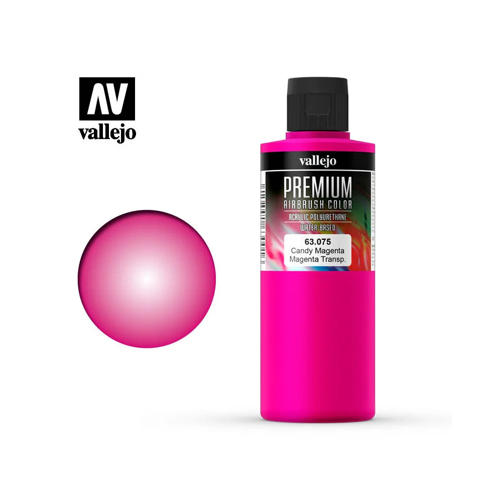Vallejo 62075 Premium Color 60ml 075 Candy Magenta - Image 2
