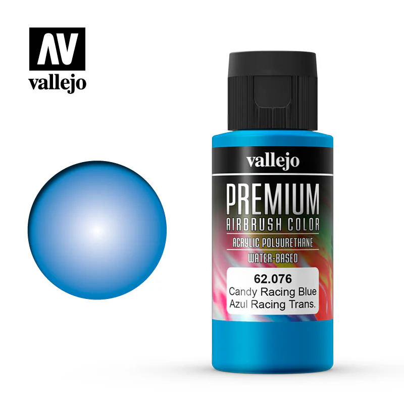 Vallejo 62076 Premium Color 60ml 076 Candy Racing Blue