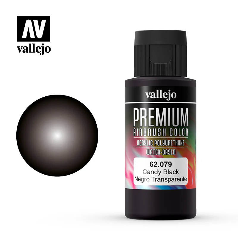 Vallejo 62079 Premium Color 60ml 079 Candy Black