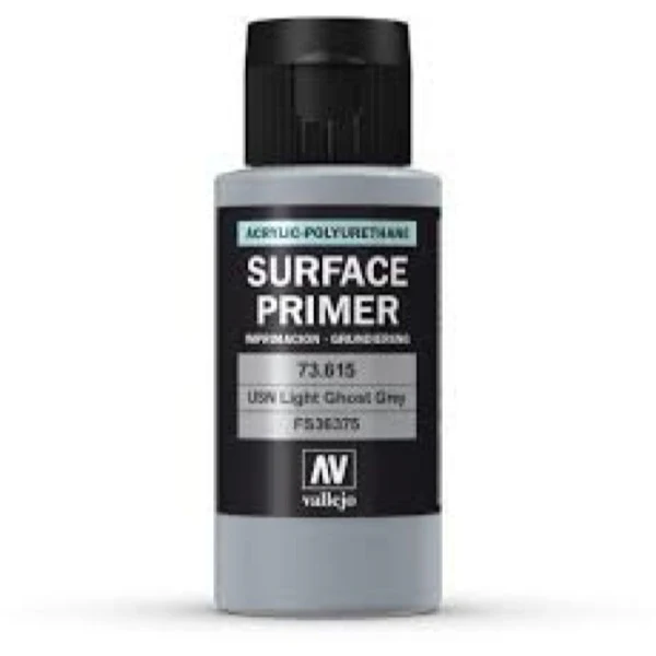 Vallejo 73615 Primer Poly-Urethane 60ml USN Light Ghost Grey - Image 2