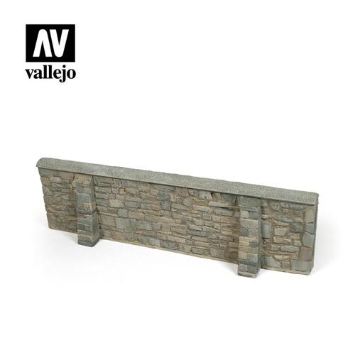 Vallejo SC106 Scenics Ardennes Village Wall 24x7cm
