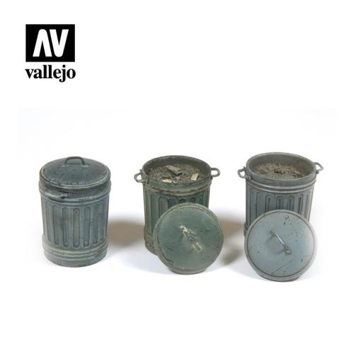Vallejo SC212 Scenics Garbage Bins No.1