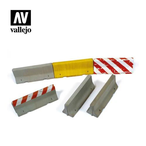 Vallejo SC214 Scenics Concrete Barriers
