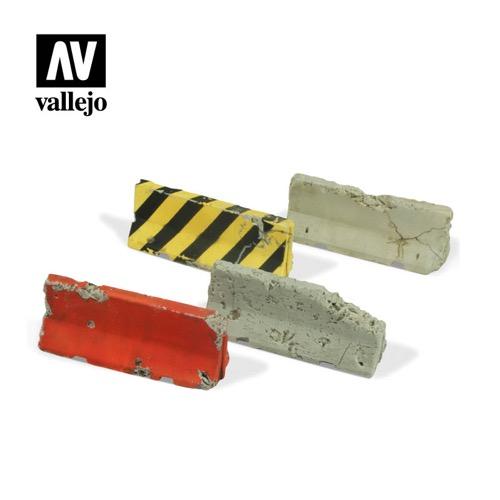Vallejo SC215 Scenics Damaged Concrete Barriers
