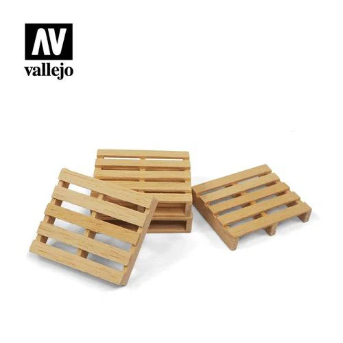 Vallejo SC233 1/35 Scenics Wooden Pallets - Image 2