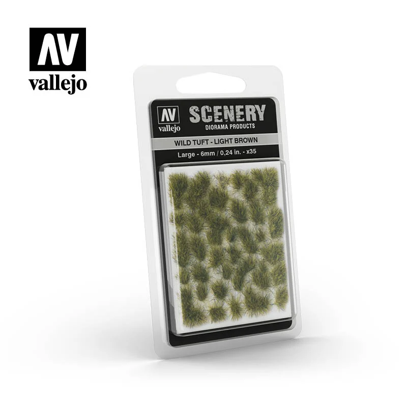 Vallejo SC418 6mm Wild Tuft Light Brown Diorama Accessory - Image 2