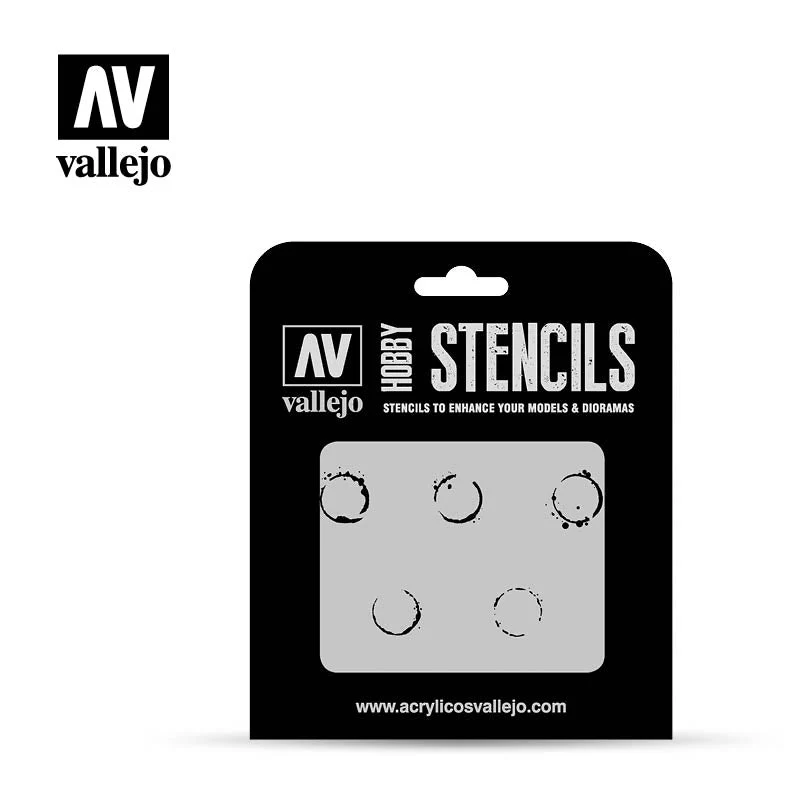 Vallejo ST-AFV002 1/35 Drum Oil Markings Stencil - Image 2