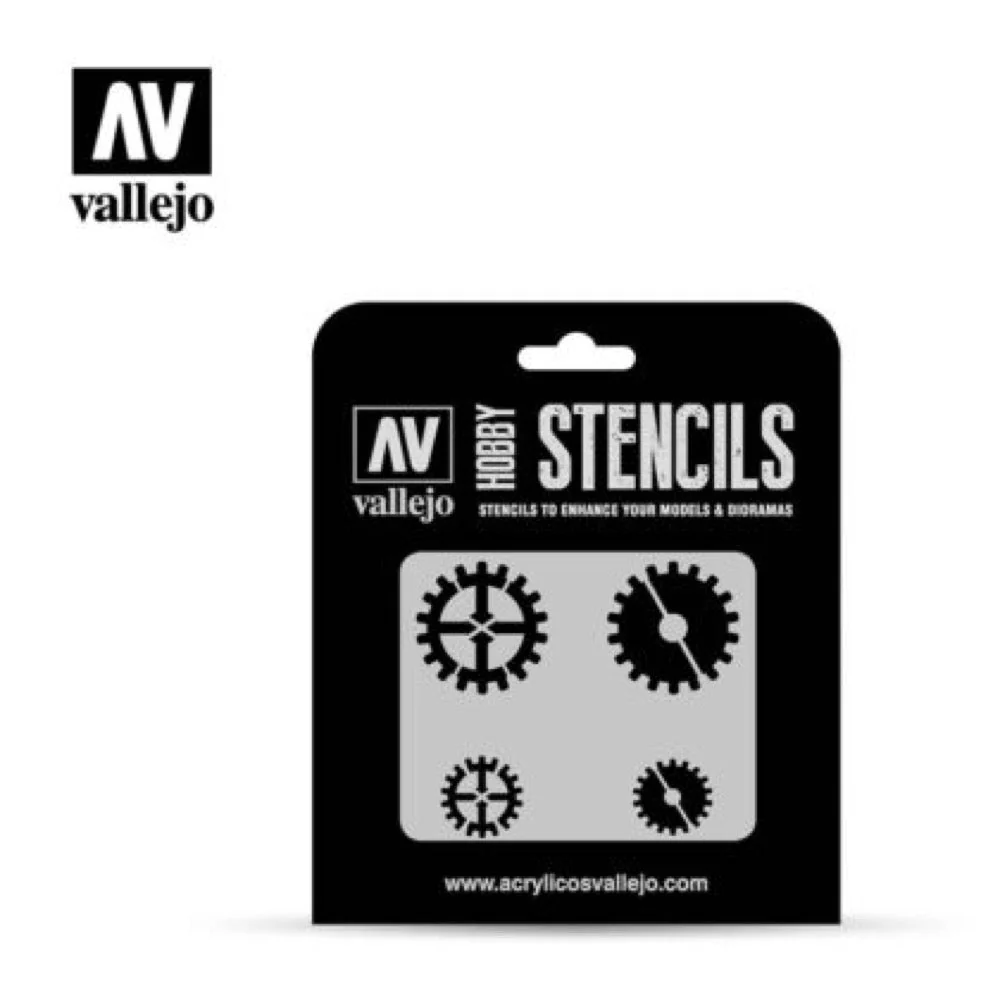 Vallejo ST-SF001 Gear Markings Stencil - Image 2