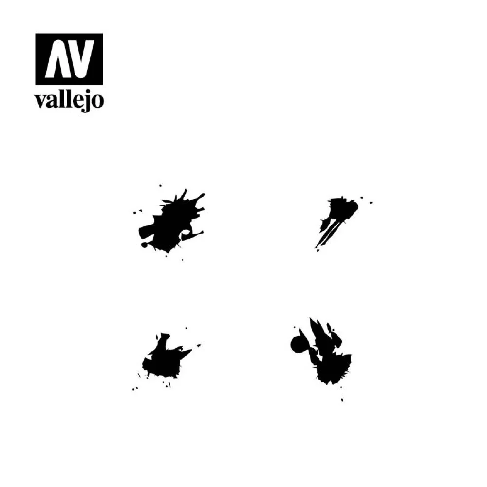 Vallejo ST-TX004 1/35 Petrol Spills Stencil - Image 2