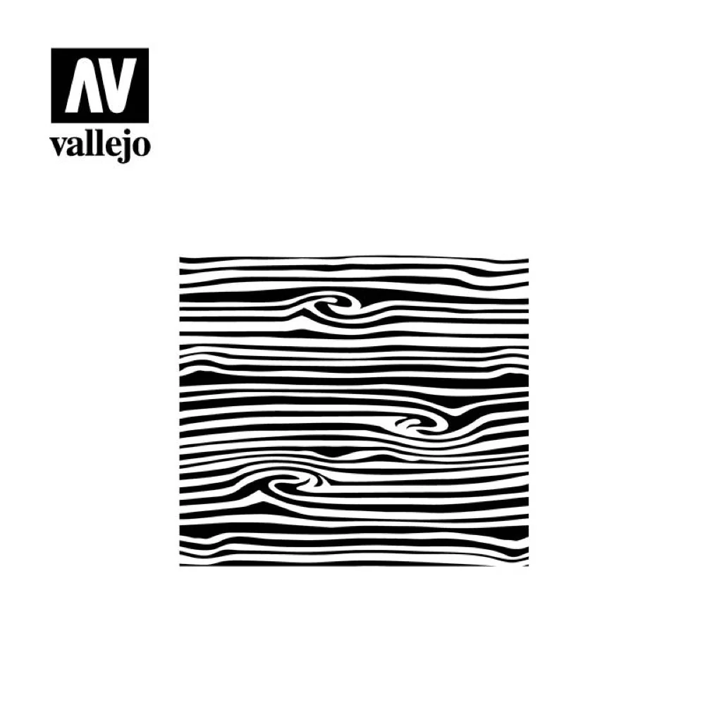 Vallejo ST-TX007 1/35 Wood Texture Num. 2 Stencil - Image 2