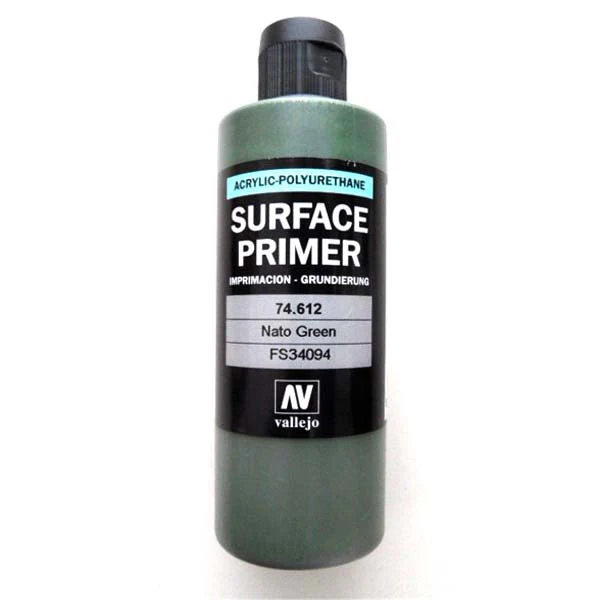 Vallejo 74612 Surface Primer Color NATO Green 200ml