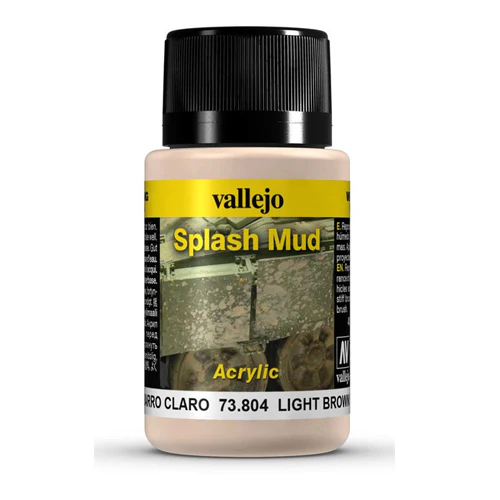 Vallejo 73804 Weathering Effects Light Brown Splash Mud 40ml