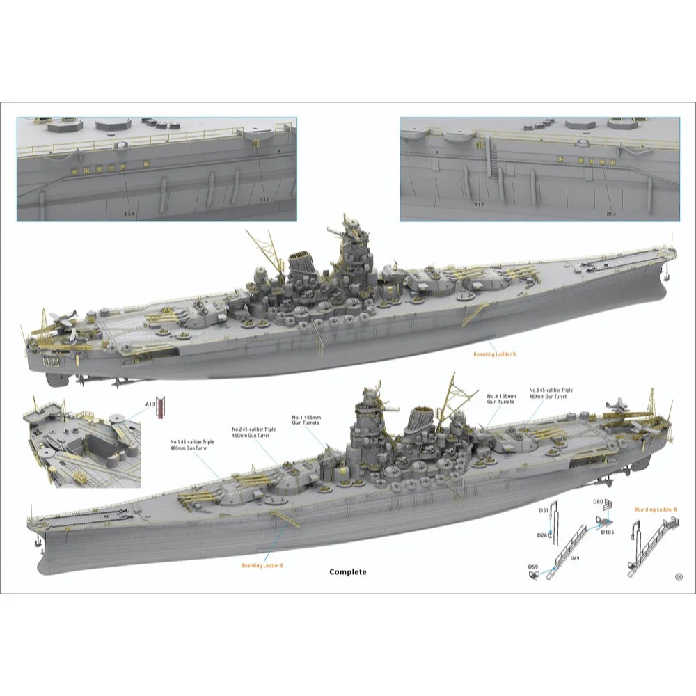 Veryfire BELBV350902AD 1/350 IJN Yamato Advanced Version - Image 10