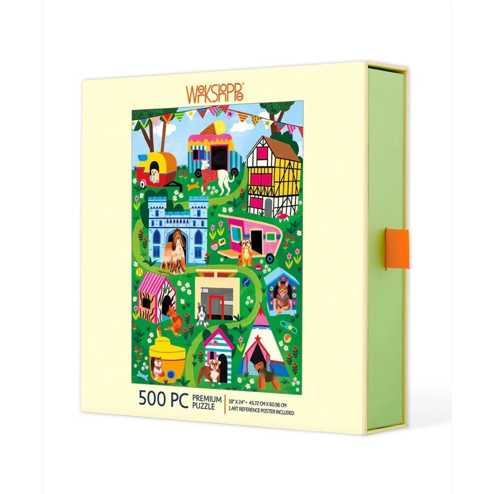 WerkShoppe Doggie D'House 500pc Jigsaw Puzzle