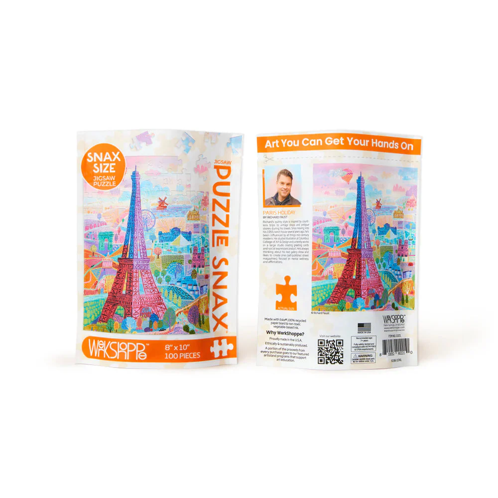 Werkshoppe Paris 100pc Snax Jigsaw Puzzle - Image 3